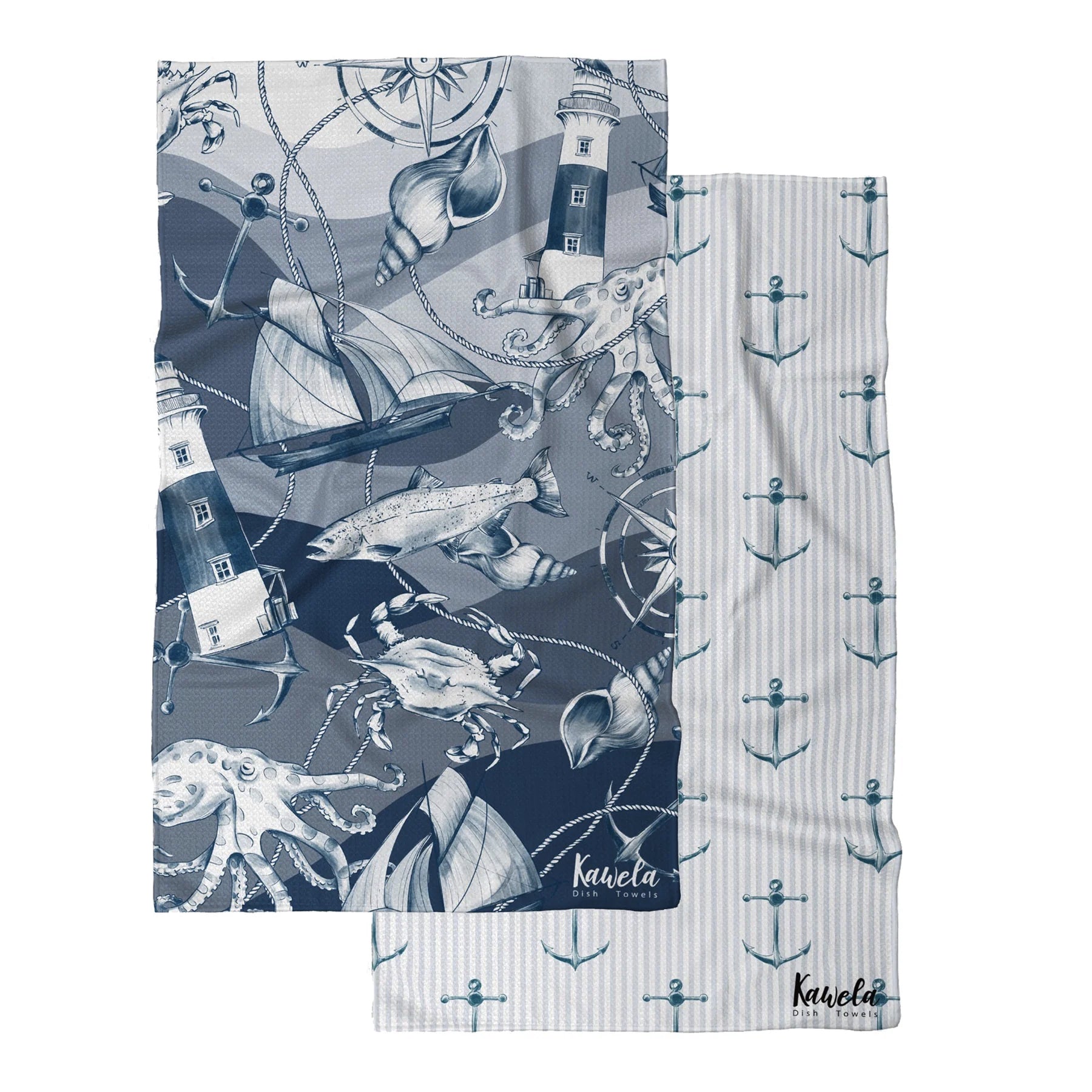 Linges à vaisselle en microfibre - Kawelä - Bar Harbor - Paquet de 2